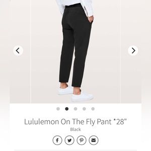 Lululemon On The Fly Pants